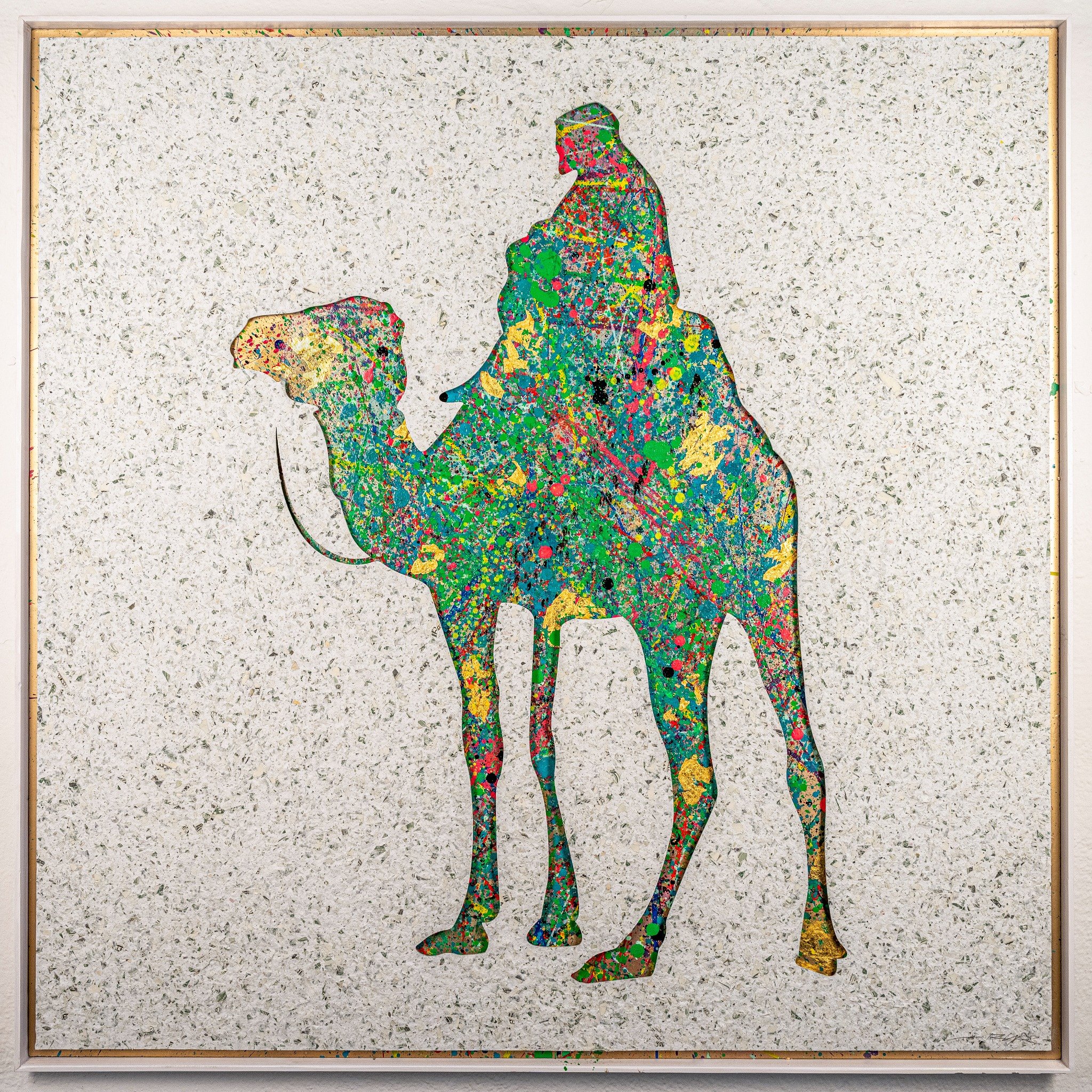 RYR colorful camel and rider artwork